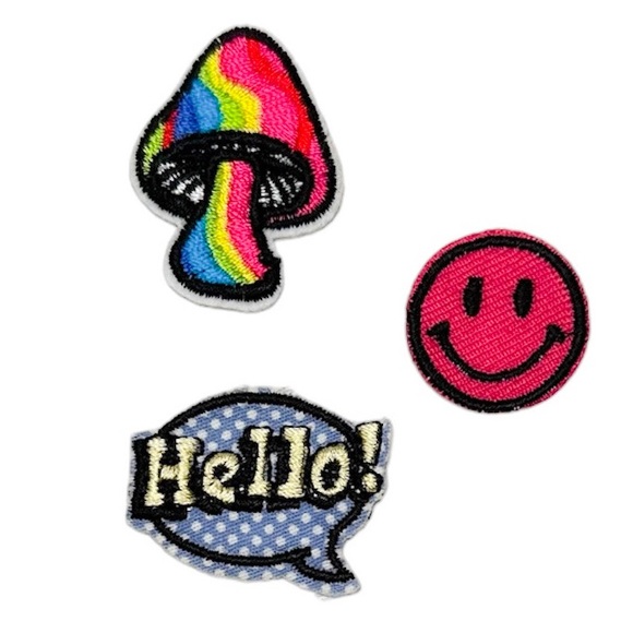 BP Nordstrom Assorted 3-Pack Expression Iron On Patches - Picture 6 of 6